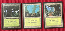 MTG Magic The Gathering Beta Basic Land lot, 15-card set , mostly LP - Image 2