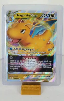 Pokemon TCG Dragonite VSTAR Holo Ultra Rare Card 050/078 Pokemon Go - Image 1