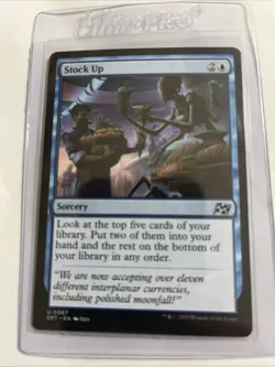 Magic the Gathering Stock Up Uncommon Card, Near Mint Condition - Image 1