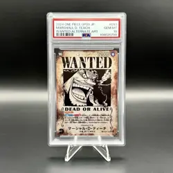 PSA 10 Marshall D. Teach OP09-093 Wanted Japanese One Piece Card - Image 1