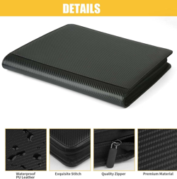 Premium Ringless Trading Card Binder - 1024 Capacity, 16 Side-Loading Pockets pe - Image 2