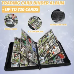 9 Pocket Card Binder, Premium Zip Trading Card Binder, 720 Double Sided Pocke - Image 5