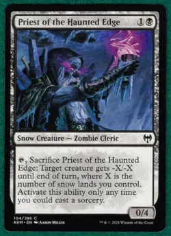 Priest Of The Haunted Edge - Kaldheim KHM #104 - Magic: The Gathering MTG Card - Image 1