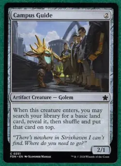 Campus Guide - Foundations FDN #0251 - Magic: The Gathering MTG Card - Image 1