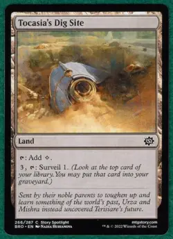 Tocasia's Dig Site - The Brothers' War BRO #266 - Magic: The Gathering MTG Card - Image 1
