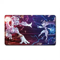 Pokemon Playmat With Zones Mewtwo OPCG TCG Card Game PlayMat 24x14in Standard - Image 2