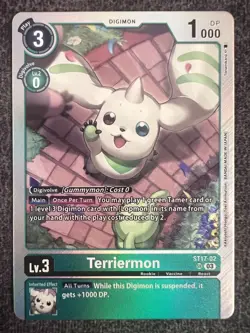Digimon Card Game Terriermon ST17-02 SR NM - Image 1