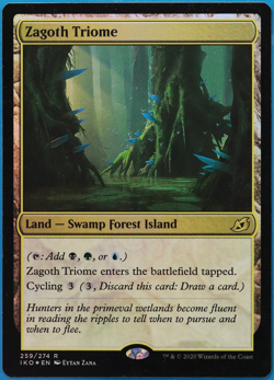 Zagoth Triome FOIL Ikoria: Lair of Behemoths PLD Rare CARD (498272) ABUGames - Image 1
