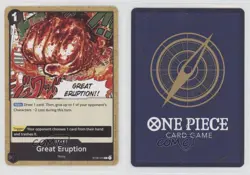 2023 One Piece Card Game: Starter Deck: Absolute Justice ST06 Great Eruption 3f0 - Image 3