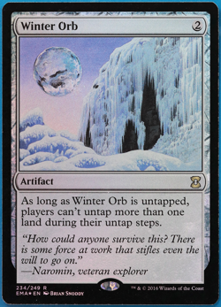 Winter Orb FOIL Eternal Masters PLD Artifact Rare MTG CARD (ID# 498266) ABUGames - Image 1