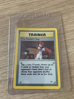 Pokemon WOTC Card - The Rocket's Trap - Gym Heroes - Holo Rare - 19/132 - Image 1