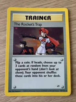Pokemon WOTC Card - The Rocket's Trap - Gym Heroes - Holo Rare - 19/132 - Image 2