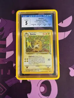 Raichu CosmosFossil Holo Test Print 1999 WOTC Pokemon Card Very Rare 14/62 - Image 1