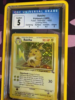 Raichu CosmosFossil Holo Test Print 1999 WOTC Pokemon Card Very Rare 14/62 - Image 2