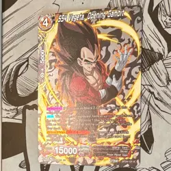 SS4 Vegeta, Opening Gambit Rare Silver Foil Alt Art Dragon Ball Super CCG Card - Image 3