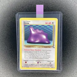🔥 Ditto 18/62 🔥 Original Non Holo Rare Fossil Set Pokemon Card WOTC TCG 1999 - Image 2