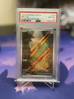 Pokemon TCG Meltan 179/162 2024 Temporal Forces Illustration Rare Card - PSA 10 - Image 1