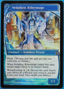 Vedalken AEthermage FOIL Future Sight PLD Blue Common CARD (498261) ABUGames - Image 1