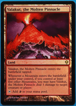 Valakut, the Molten Pinnacle FOIL Zendikar PLD Land Rare CARD (498259) ABUGames - Image 1