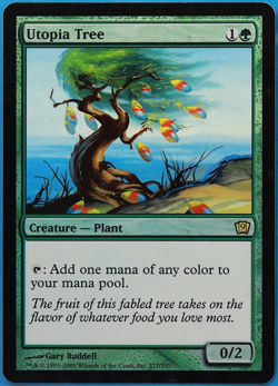 Utopia Tree FOIL 9th Edition PLD Green Rare MAGIC MTG CARD (ID# 498258) ABUGames - Image 1