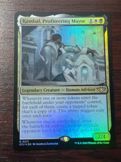 1x FOIL KAMBAL, PROFITEERING MAYOR - Commander - MTG - Magic the Gathering - Image 1