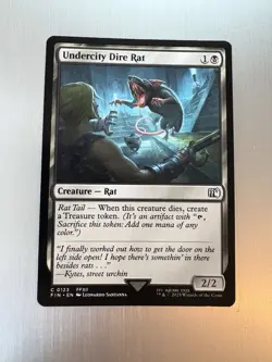 Undercity Dire Rat - 123 - Magic: Final Fantasy MTG - Common - Regular - FFVII - Image 1