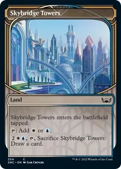 Foil - Skybridge Towers (Showcase) - 354 / NM / English MTG - Image 1