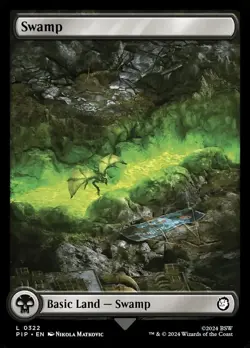 Swamp (0322) Universes Beyond: Fallout Regular Near Mint MTG Magic - Image 1