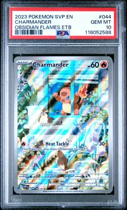2023 POKEMON SVP EN-SV BLACK STAR PROMO #044 CHARMANDER PSA 10 - Image 1