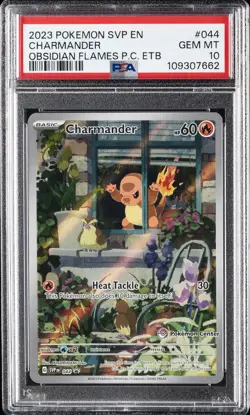 2023 POKEMON SVP EN-SV BLACK STAR PROMO #044 CHARMANDER PSA 10 - Image 1