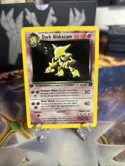 1st Edition Dark Alakazam 1/82 - Team Rocket - Holo - Pokemon - NM - Image 1