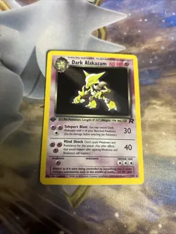 1st Edition Dark Alakazam 1/82 - Team Rocket - Holo - Pokemon - NM - Image 3