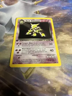 1st Edition Dark Alakazam 1/82 - Team Rocket - Holo - Pokemon - NM - Image 5