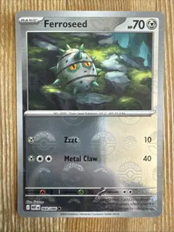 Ferroseed 068/086 Common Pokeball Reverse Holo - Pokemon TCG White Flare - NM - Image 1