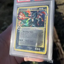 2006 POKEMON EX DRAGON FRONTIERS GOLD STAR #100 CHARIZARD-HOLO PSA 1 - Image 2