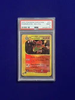 PSA 9 Chameleon Reverse #73 Expedition 2002 Pokemon MINT - Image 1