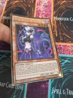 Yugioh Isolde, Belle of the Underworld PGL2-EN010 Gold Secret Rare 1st Ed NM - Image 2