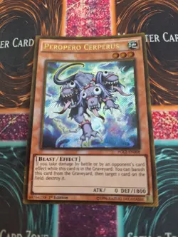 Yugioh Peropero Cerperus PGL2-EN008 Gold Secret Rare 1st Edition Near Mint - Image 1