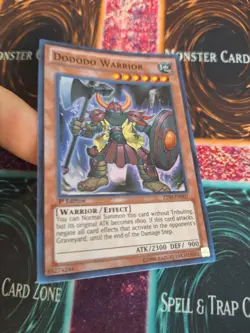 Yugioh Dododo Warrior ZTIN-EN001 Super Rare 1st Edition Near Mint - Image 2