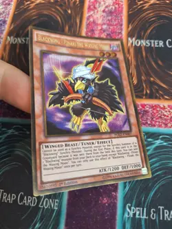 Yugioh Blackwing - Pinaki the Waxing Moon PGL2-EN007 Gold Secret 1st Edition NM - Image 2