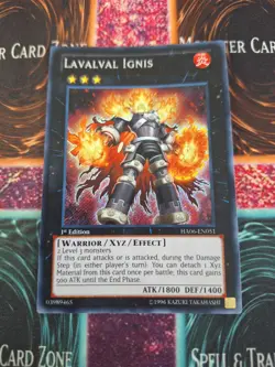 Yugioh Lavalval Ignis HA06-EN051 Secret Rare 1st Edition Near Mint - Image 1