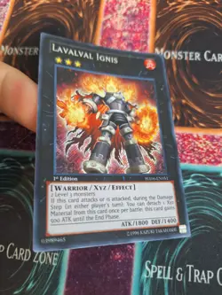 Yugioh Lavalval Ignis HA06-EN051 Secret Rare 1st Edition Near Mint - Image 2