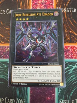 Yugioh Dark Rebellion Xyz Dragon NECH-EN053 Ultimate Rare 1st Edition Near Mint - Image 1