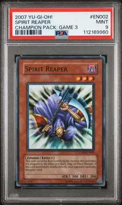 Spirit Reaper CP03-EN002 YuGiOh Champion Pack: Game Three - PSA 9 wow mint look - Image 1