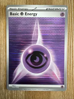 Psychic Energy Reverse Holo - Black Bolt/White Flare - Pokemon Card TCG 2025 NM - Image 1