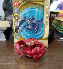 Bakugan B2 Pyrus Terrorclaw 380G Red Battle Brawlers W/ Card! - Image 1