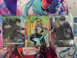 Union Arena Attack on Titan Armin Levi AP R U 3 Card Set JAPAN - Image 1