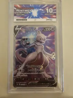 Mewtwo V ACE 10 073/071 Pokemon Go s10b Japanese Pokemon Card ACE 10 SLAB - Image 1