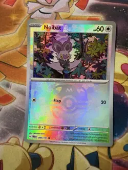 Noibat 090/131 Master Ball Reverse Holo Prismatic Evolutions Pokemon Card NM - Image 1