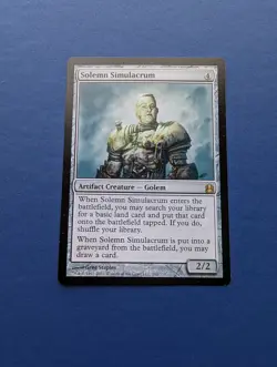 MTG Solemn Simulacrum: Commander #262 - NM - Image 1